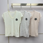 Chanel 2026 U-neck Top With 3D Flower 367688