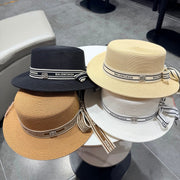 Balenciaga Flat-top Straw Hat 219134