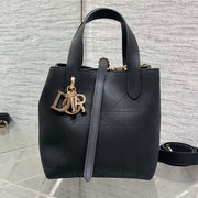 Dior 2026 Toujours Bag 18cm Black White Calfskin 286513