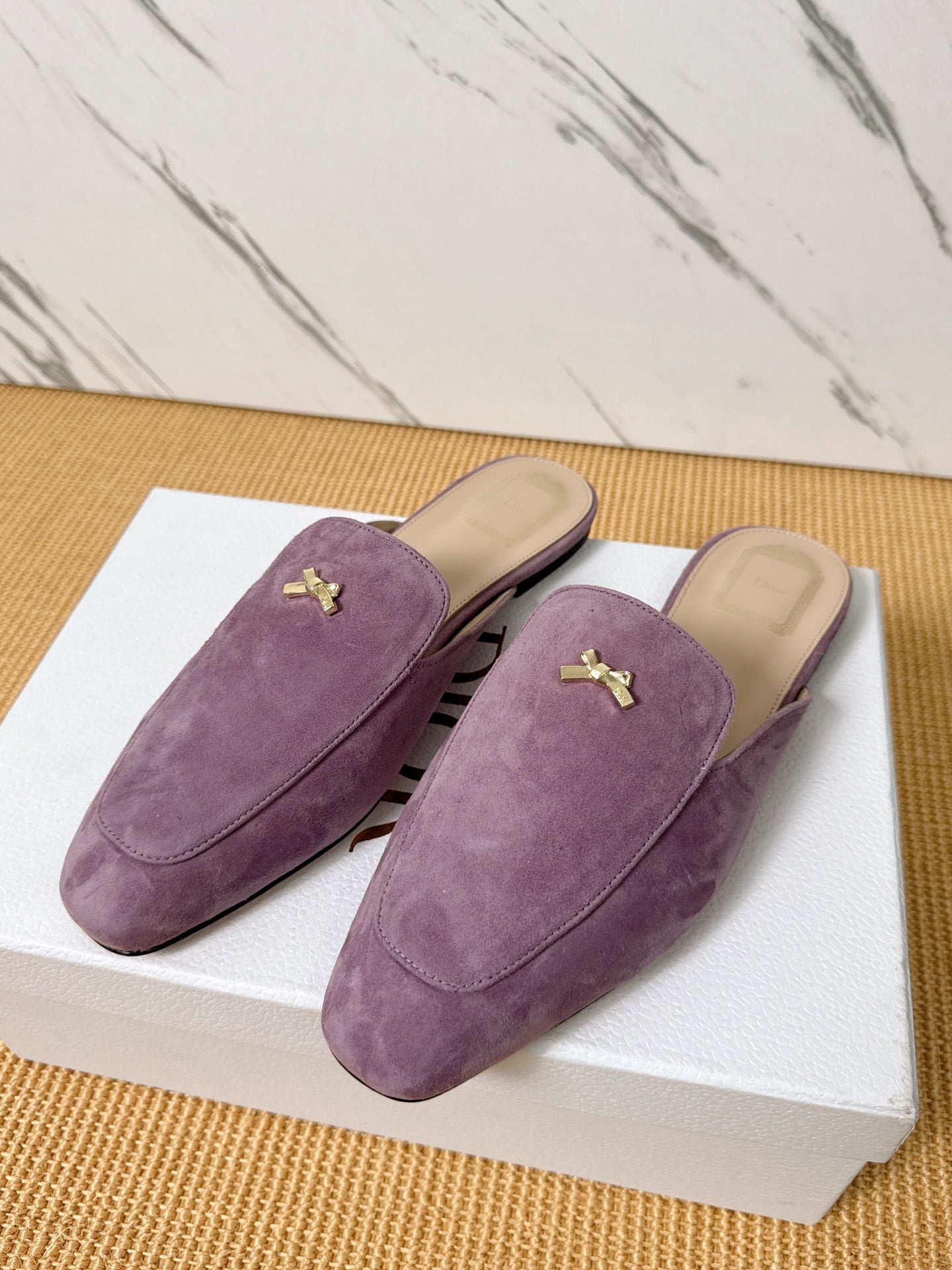 Dior 2026 Bow Mule Suede 904864