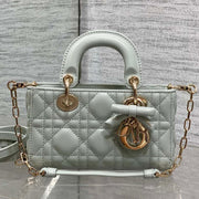 Dior 2026 Bow Lady D-Joy Lily Green Cannage Lambskin 286525