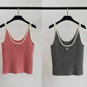 Chanel 2026 Strips Knit Slim Fit Camisole Viscose 408856