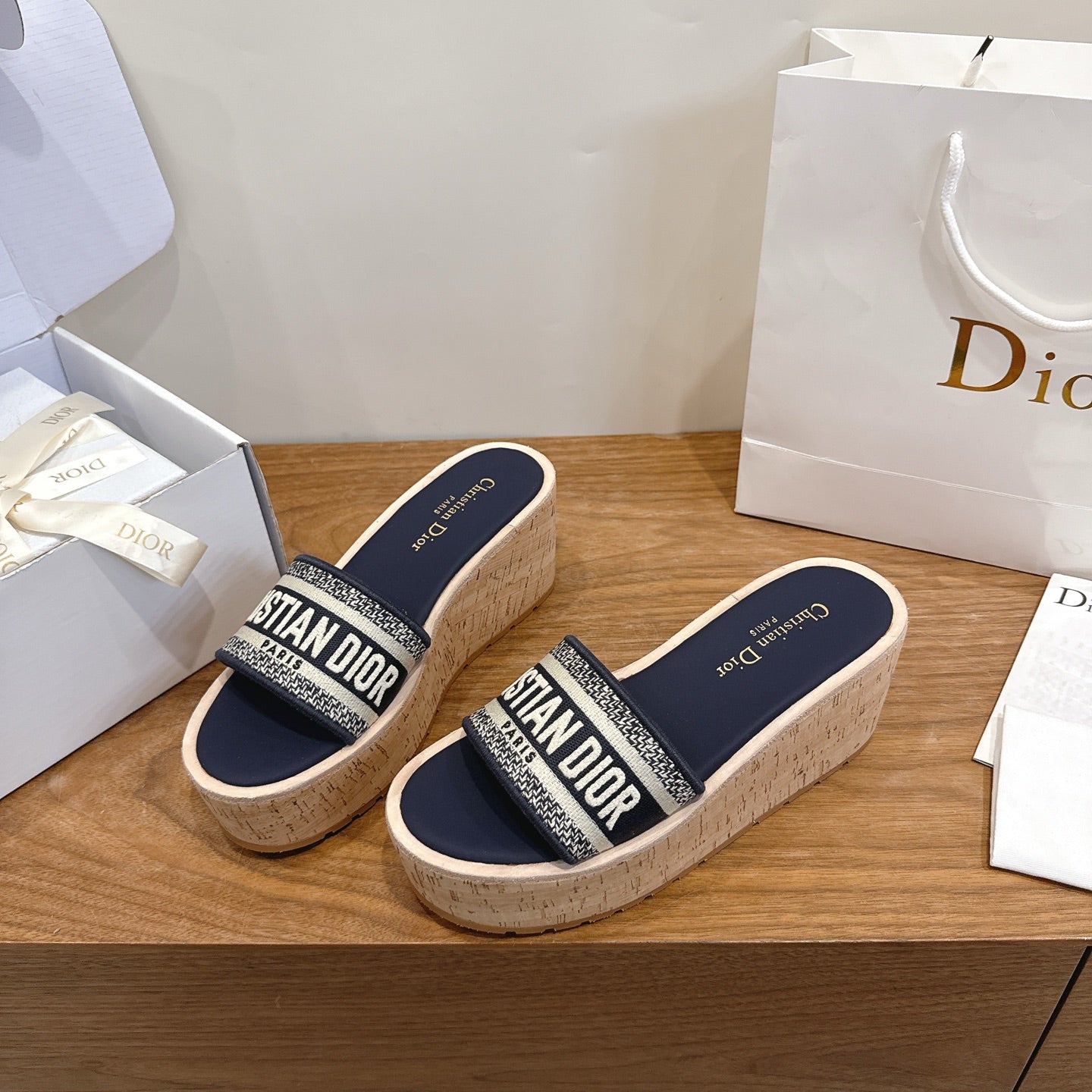 Dior 2026 Platform Sandals 80mm Cowhide 911773
