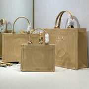Dior 2026 Book Tote Bag With Médaillon Embroidery Beige Canvas 288466