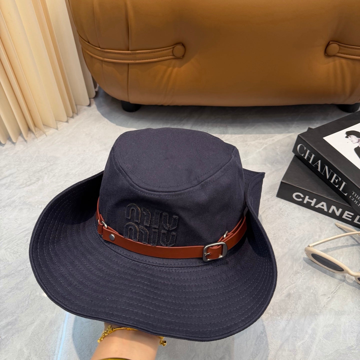 Miumiu Foldable Fisherman Hat Cotton 323655