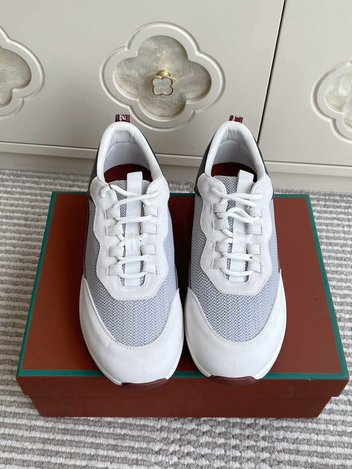 Loro Piana 2026 Week End Walk Sneaker Mesh Suede 934351