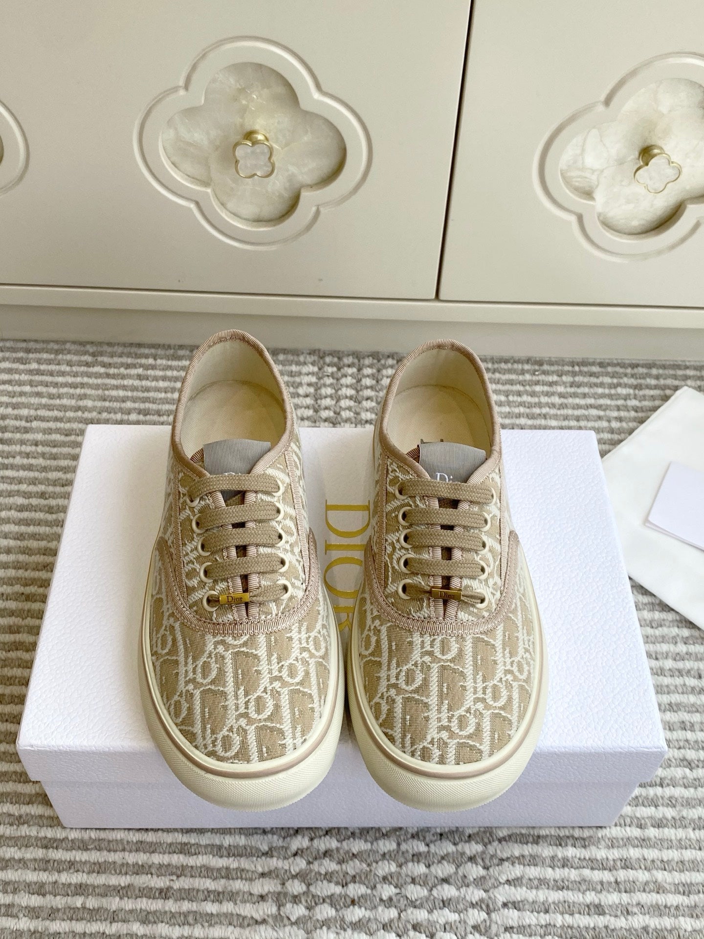 Dior 2026 Embroidered Sneakers Canvas 933295