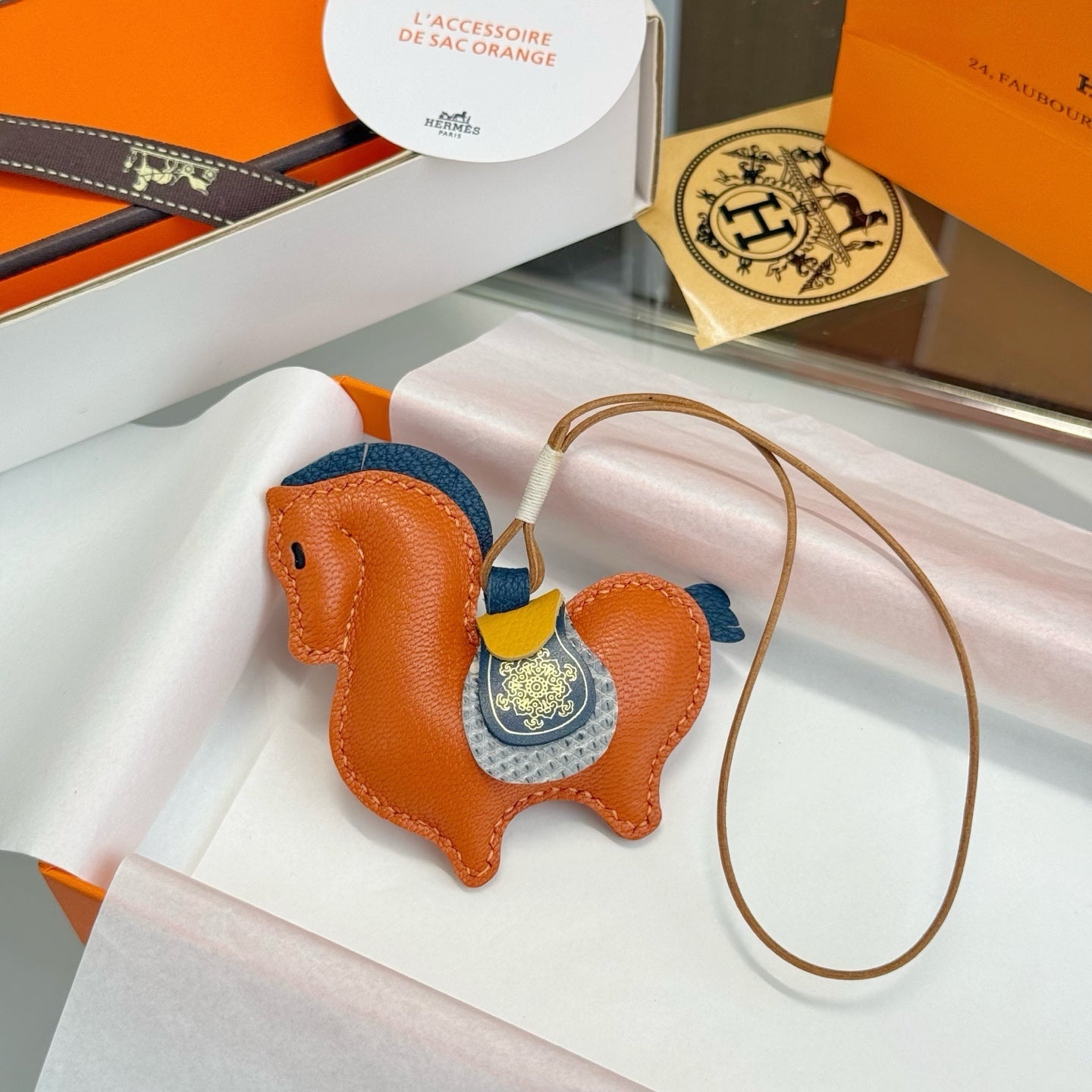 Hermes Equestrian Charm Leather