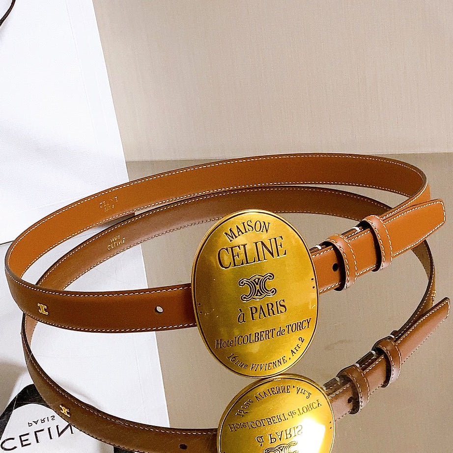 Celine 2026  Maison Belt 25mm Leather