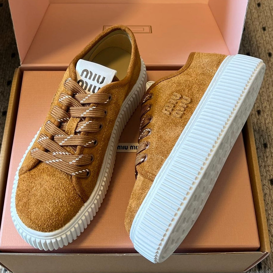 Miu Miu 2026 Platform Sneakers Suede 994227
