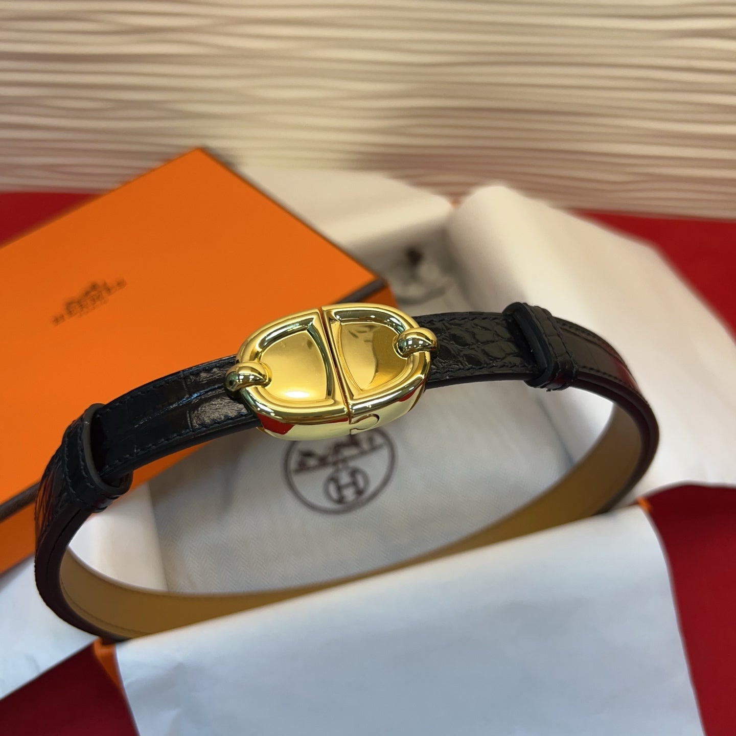 Hermes 2026 Chaine Ancre Belt 18mm Leather