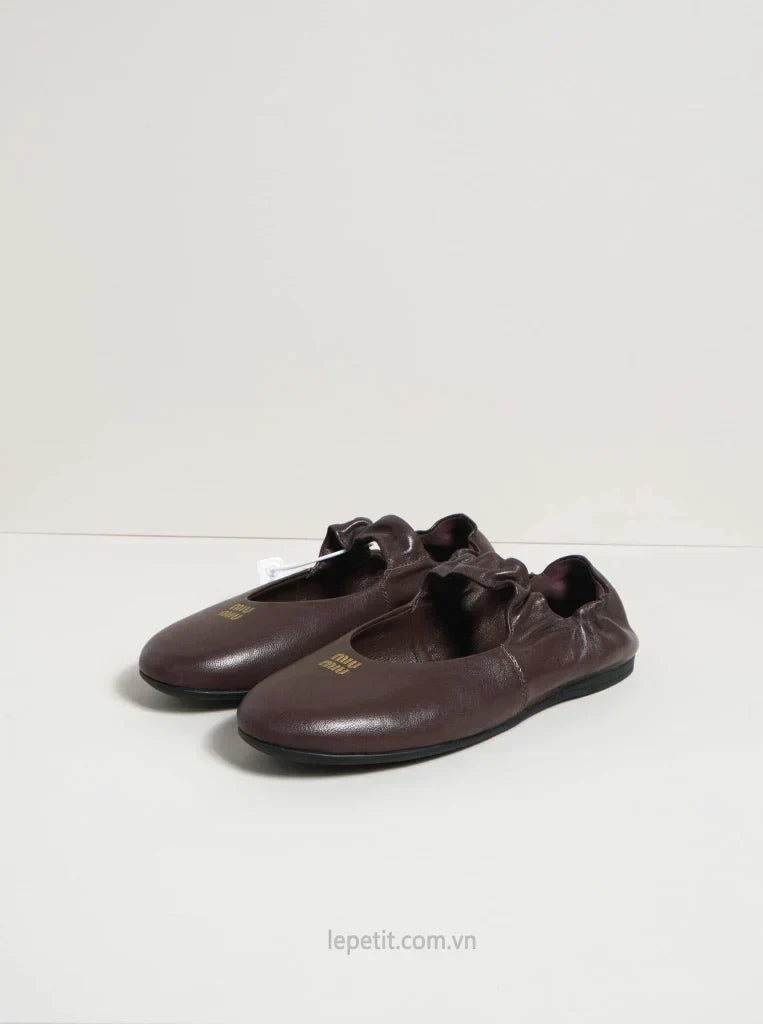 Ruches Nappa Leather Ballerinas 174