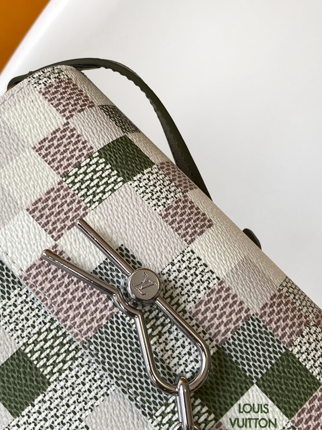 LV Steamer 18cm Handbag Multicolor Damoflage Canvas Cowhide 241109