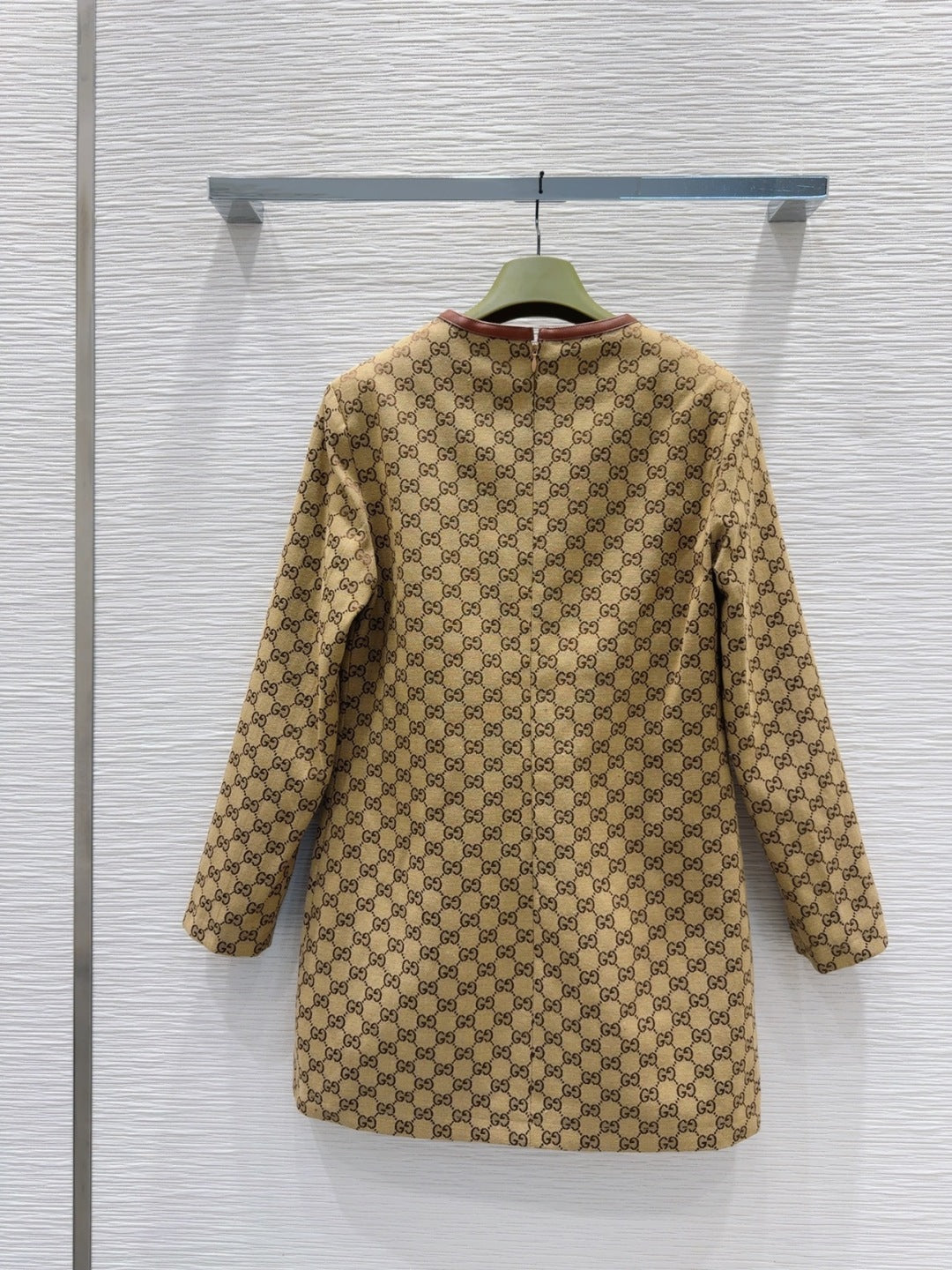 Gucci 2025 Dress Camel and Ebony Polyester Fiber