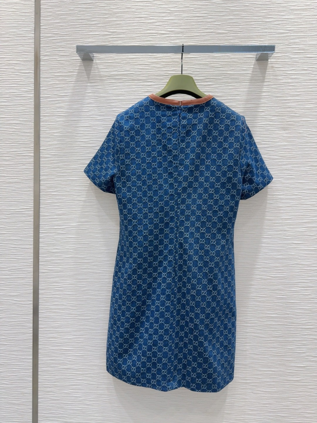 Gucci 2025 Denim Dress Blue Brown Cotton