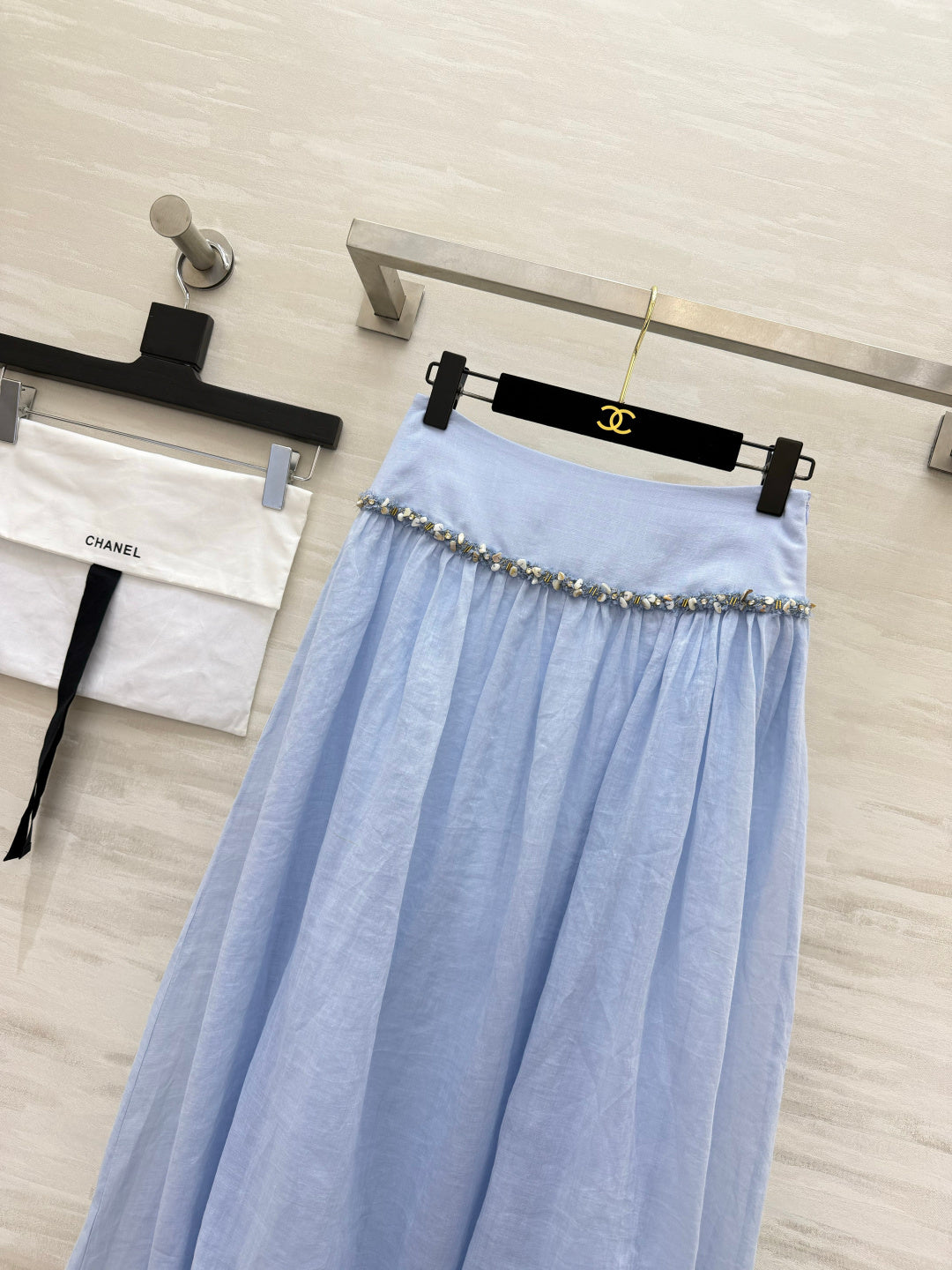 Chanel 2026 Midi Skirt Cotton-Linen 398795