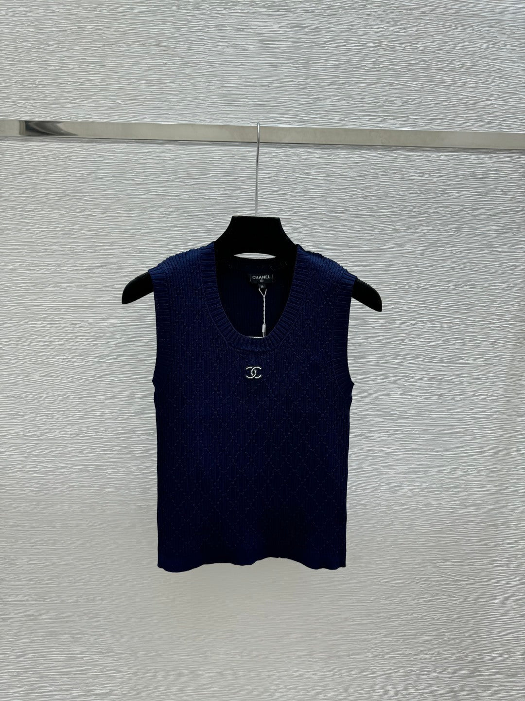 Chanel 2026 Round Neck Knitted Vest Viscose Polyamide 170631