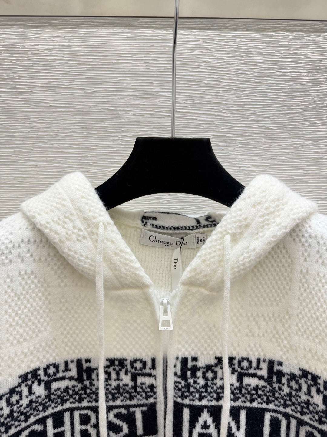 Dior 2026 Hooded Knitted Long-Sleeve Cardigan Wool 913514
