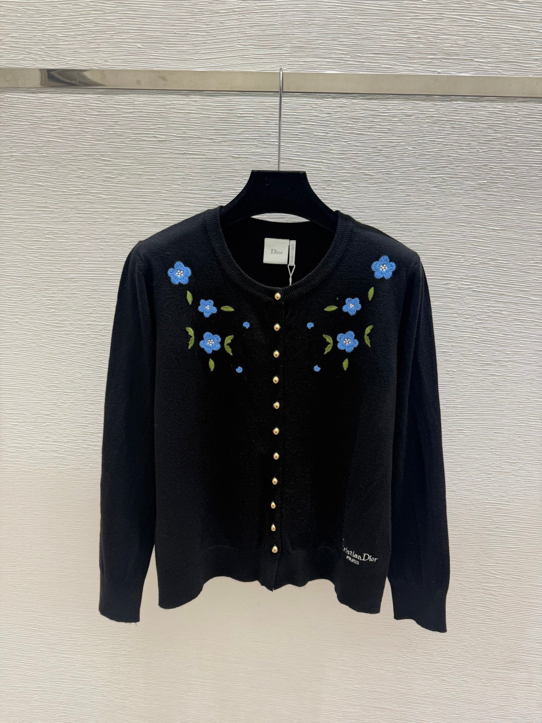 Dior 2026 Blue Flower Cardigan Wool 913412