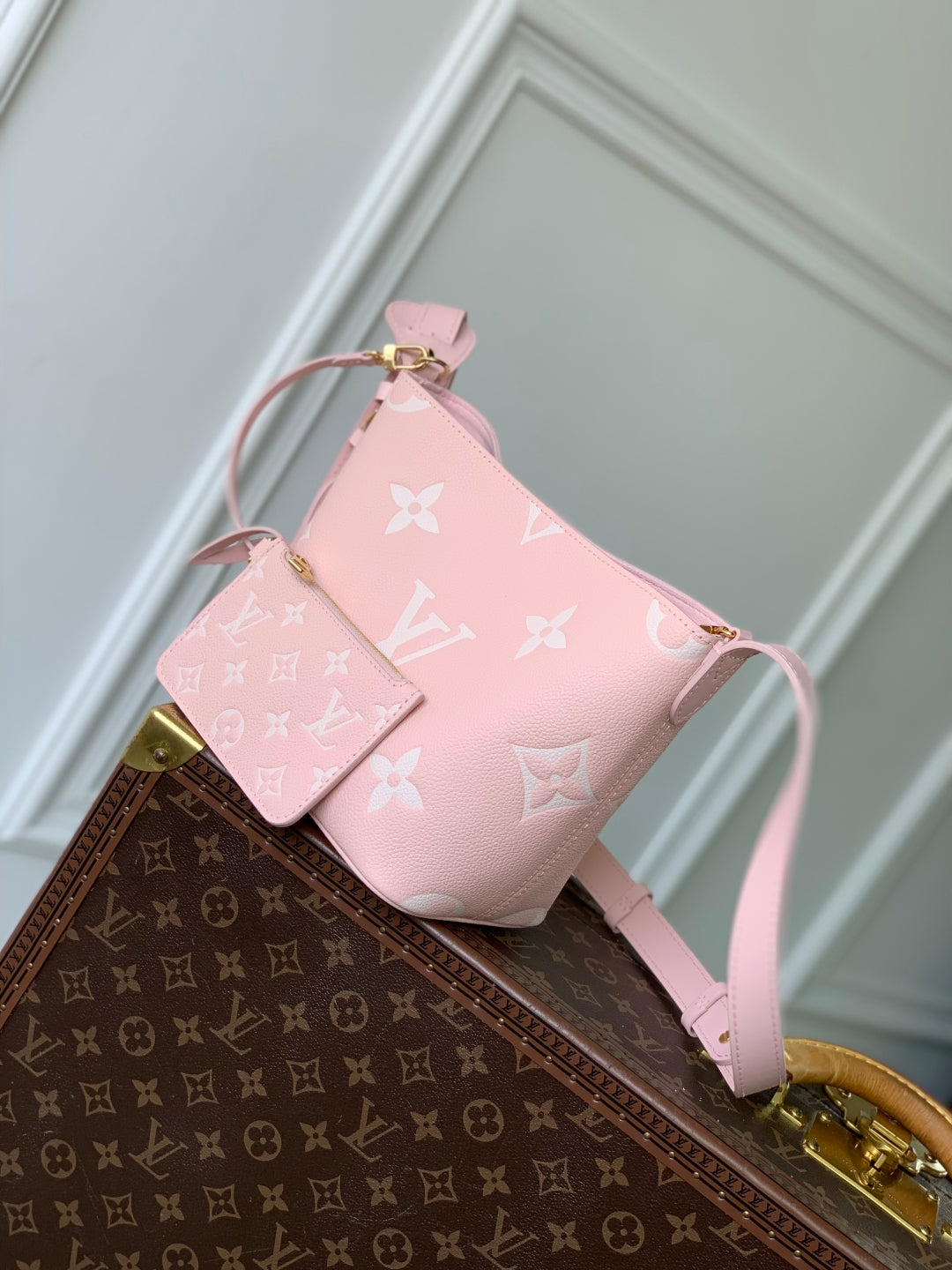 LV All In BB bag Pink Monogram Empreinte leather 240978