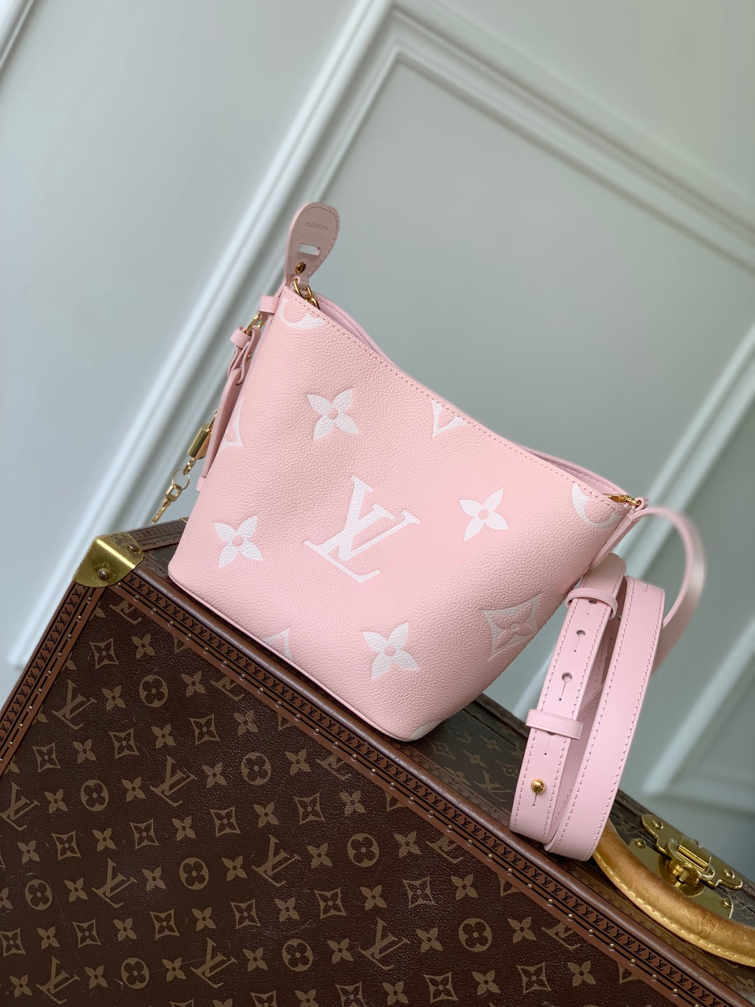 LV All In BB bag Pink Monogram Empreinte leather 240978