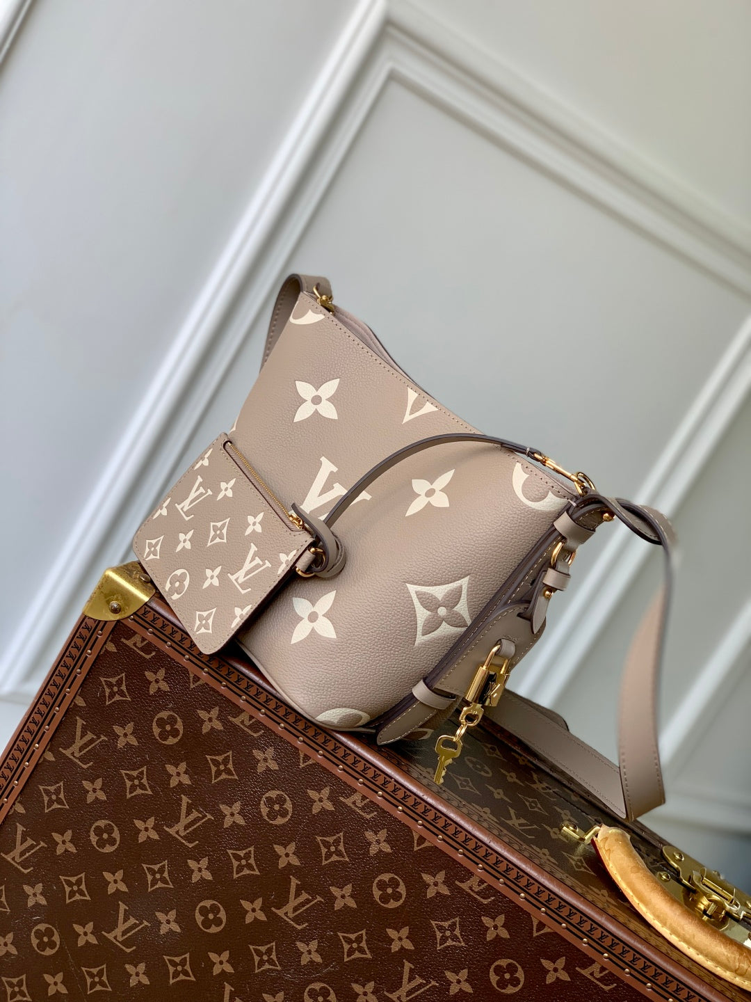 LV All In BB bag Gray Monogram Empreinte leather 240980