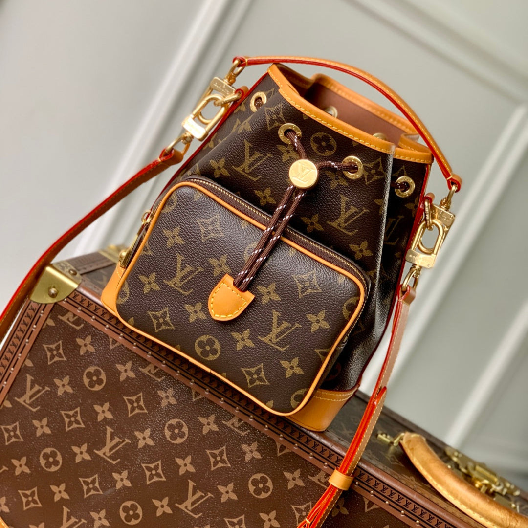 LV Noe Cargo 24cm Brown  Monogram Canvas 330769