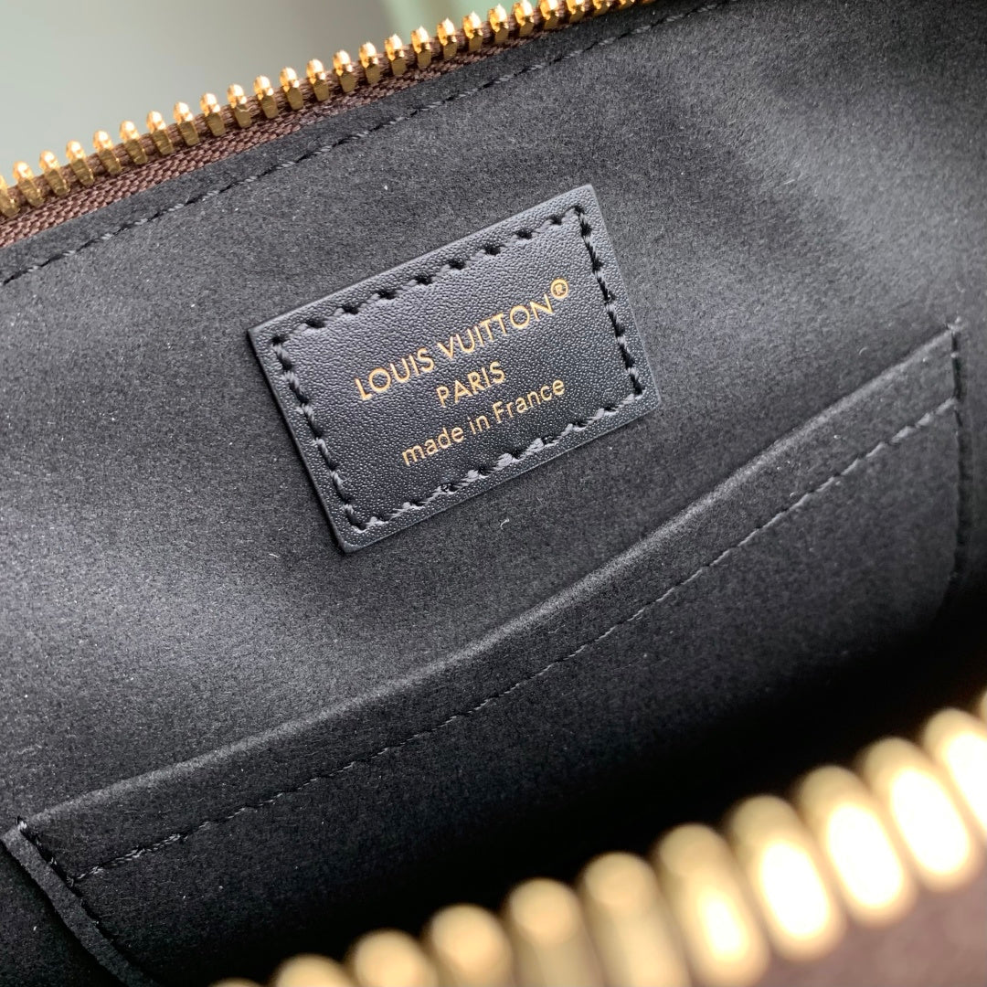 LV 2025 Alma BB cm Bag Brown Canvas Leather 347367