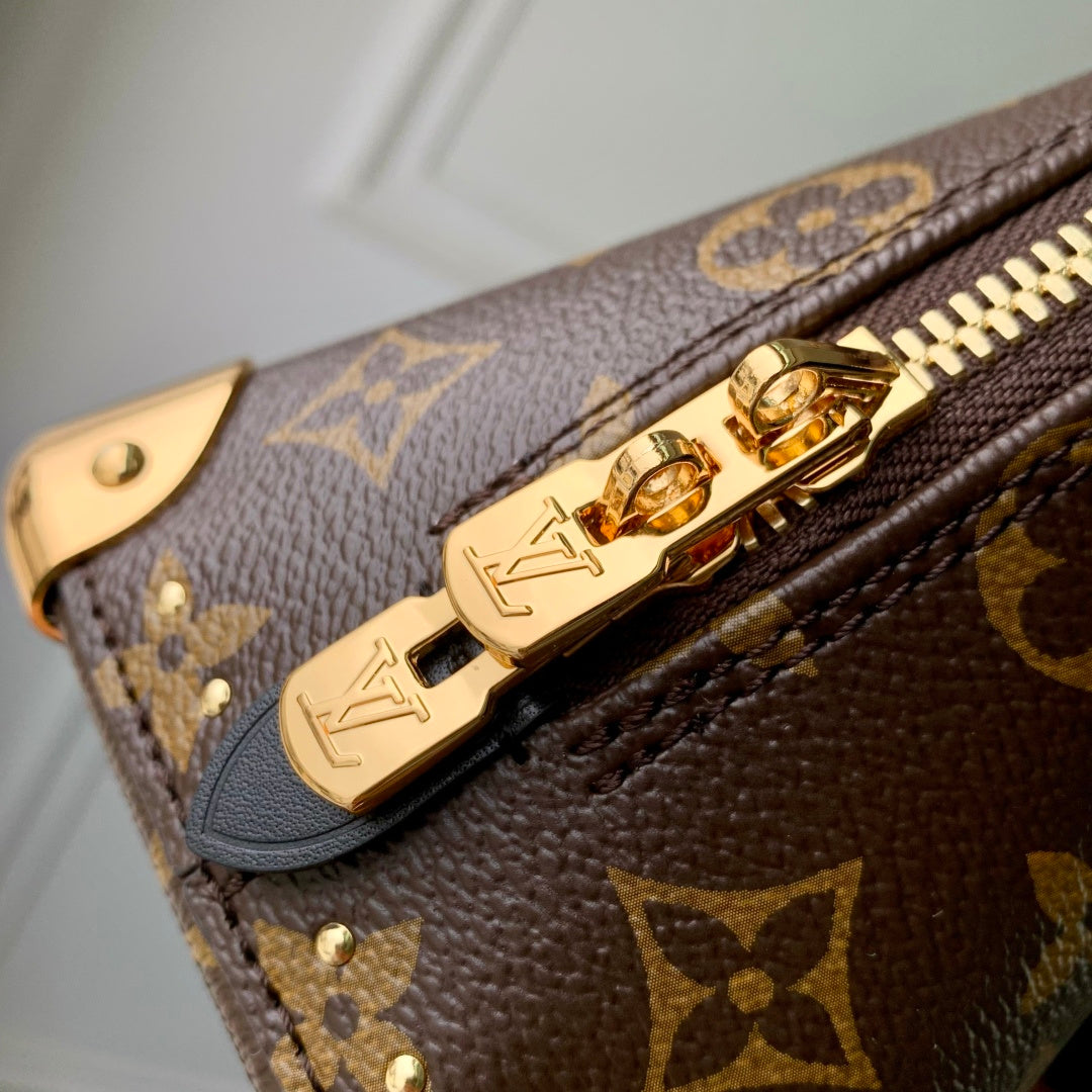 LV 2025 Alma BB cm Bag Brown Canvas Leather 347367