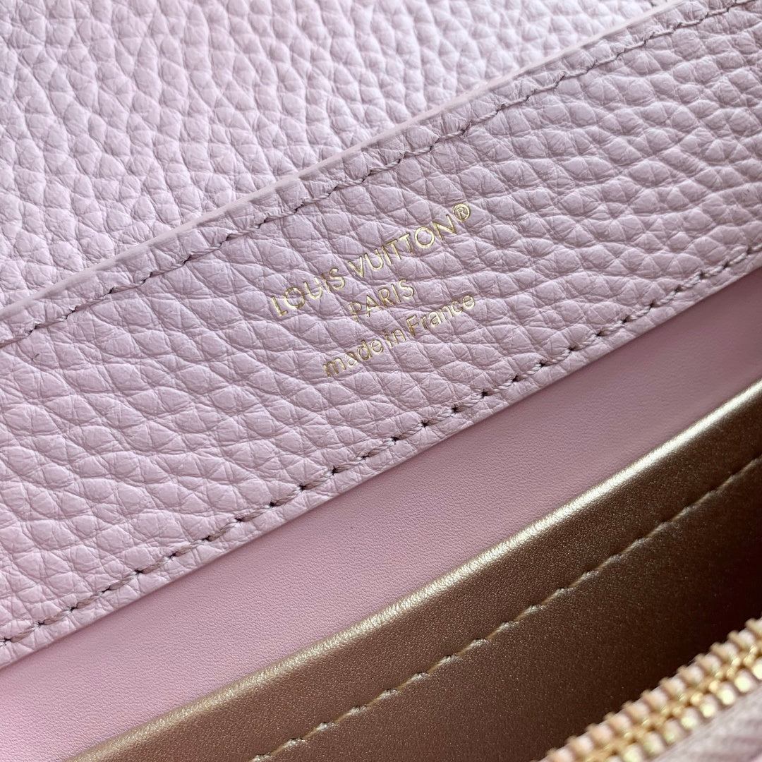 LV 2025 Capucines Bag Pink Taurillon Leather 347378