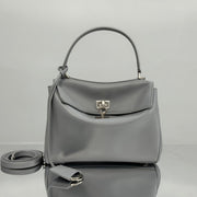 Balenciaga Mini Bag 22 Gray Calfskin Sliver Hardware