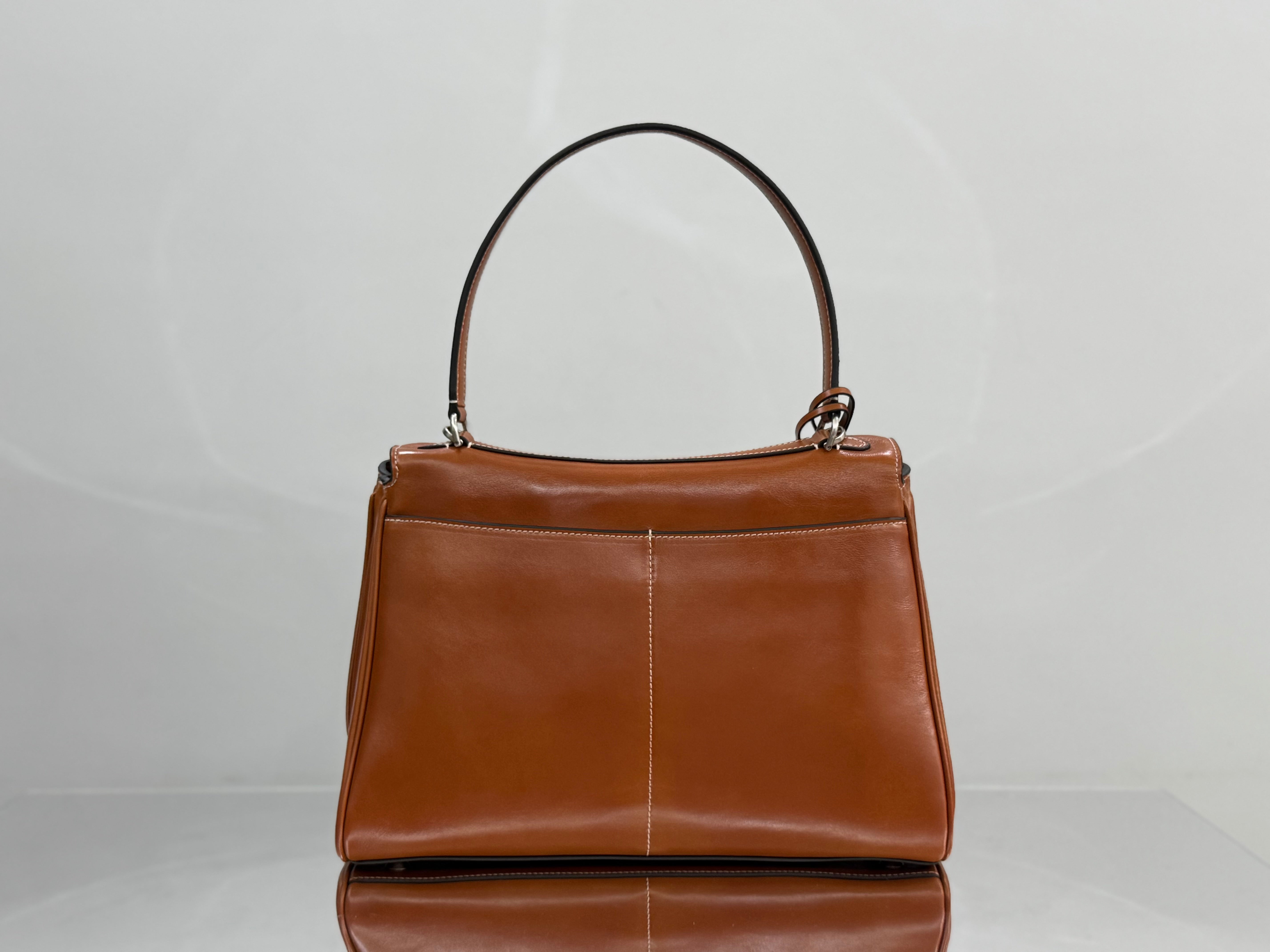 Balenciaga Medium Bag 35 Camel Brown Cowhide Sliver Hardware