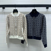 HM 25 Cardigan Black And White Wool 264288