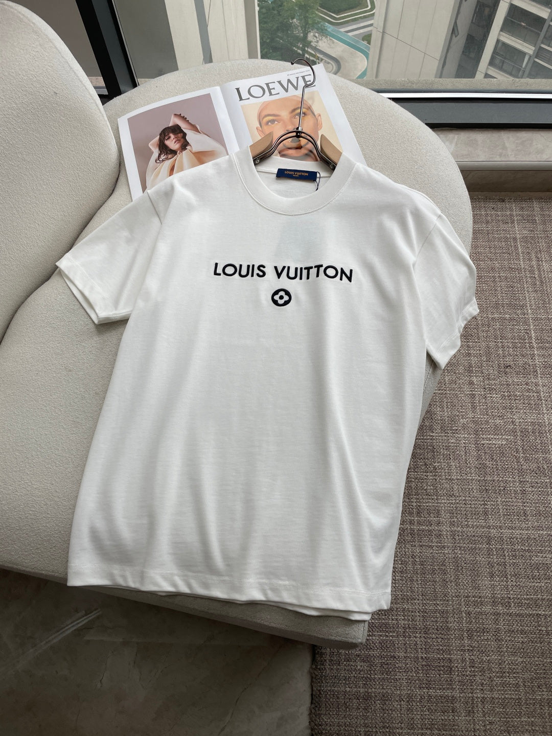 LV 26A Short-Sleeve T-Shirt Oversized Cotton 405954