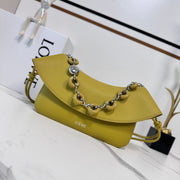Loewe Ola Medium Bag Mustard Olive Calfskin 274670