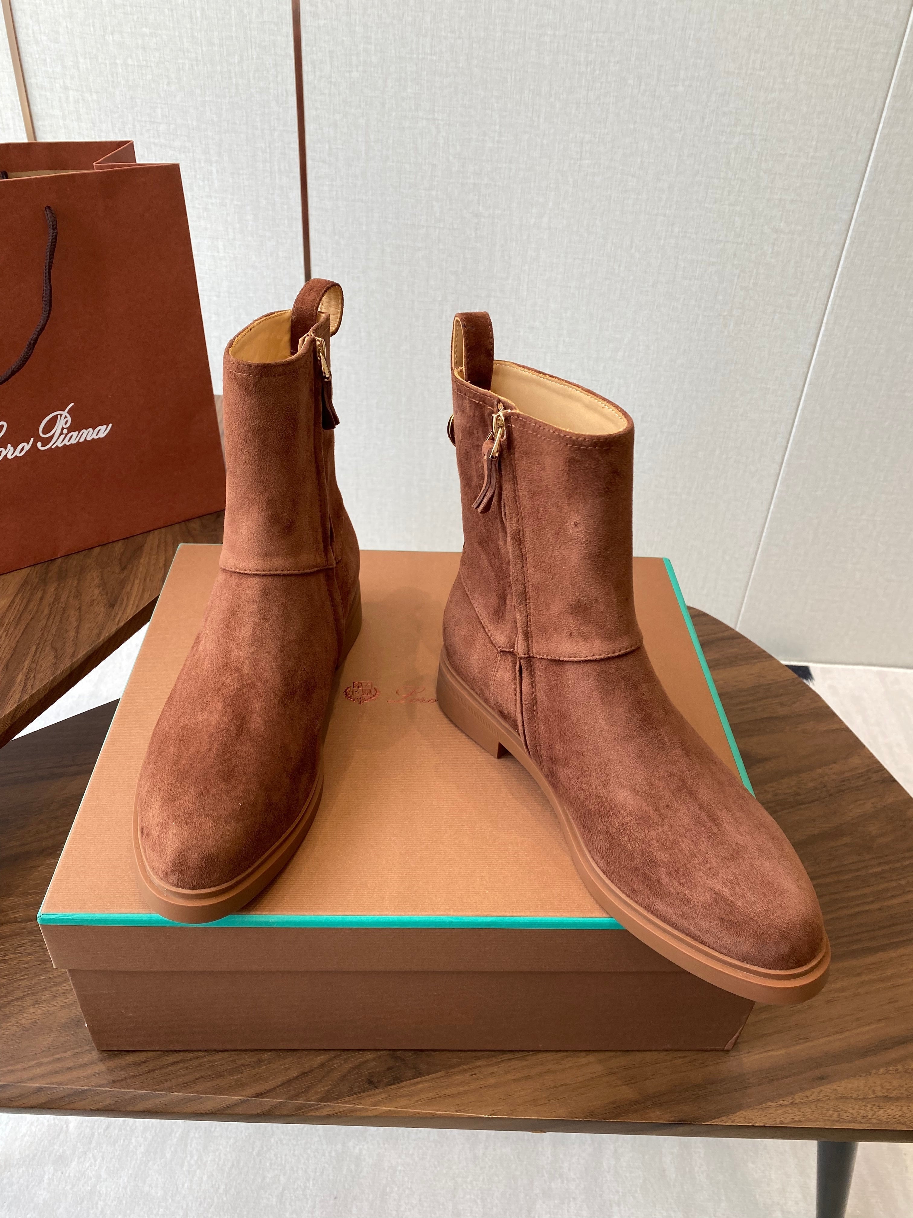 LP latest short boots brown suede 388104