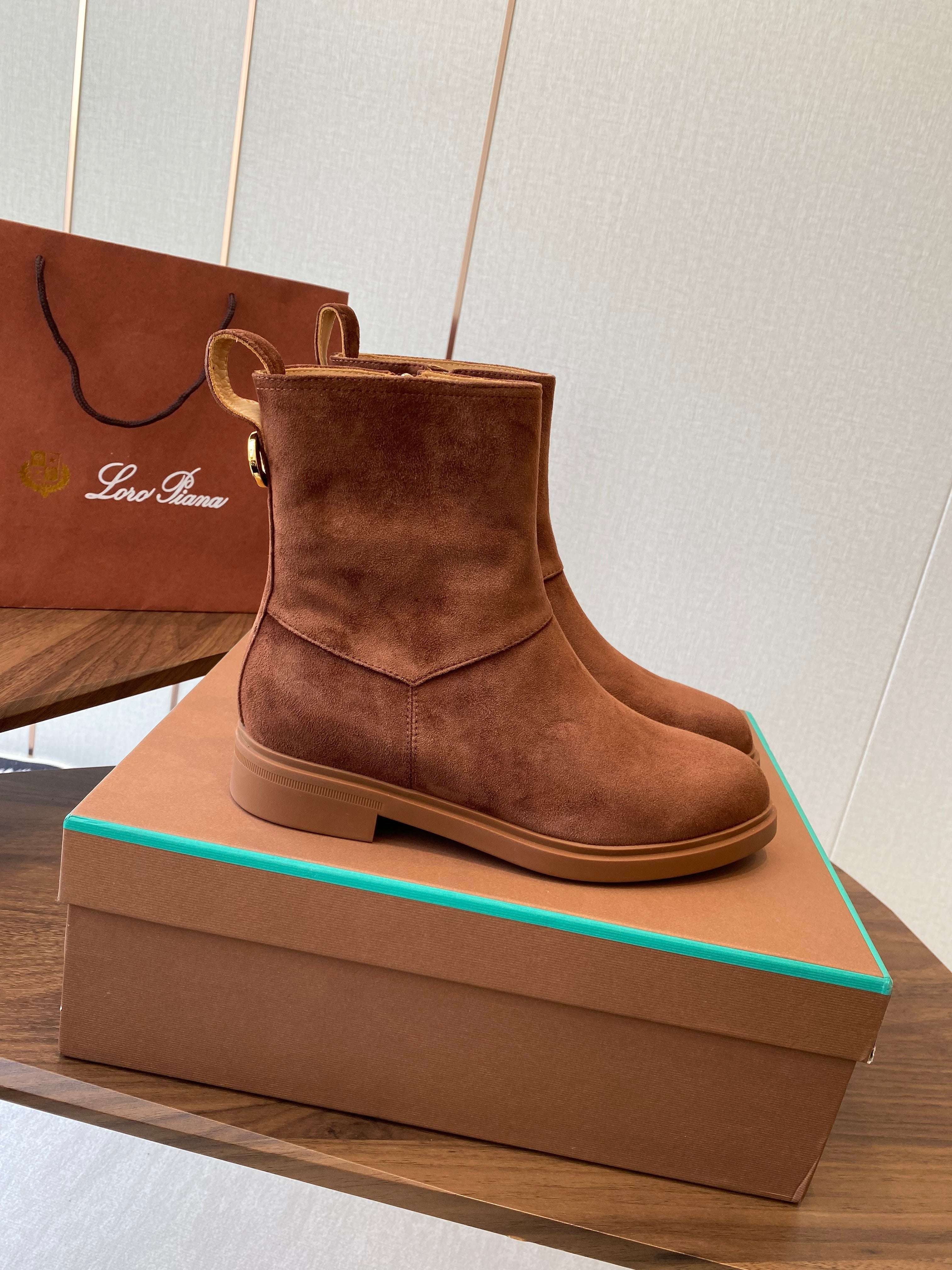 LP latest short boots brown suede 388104