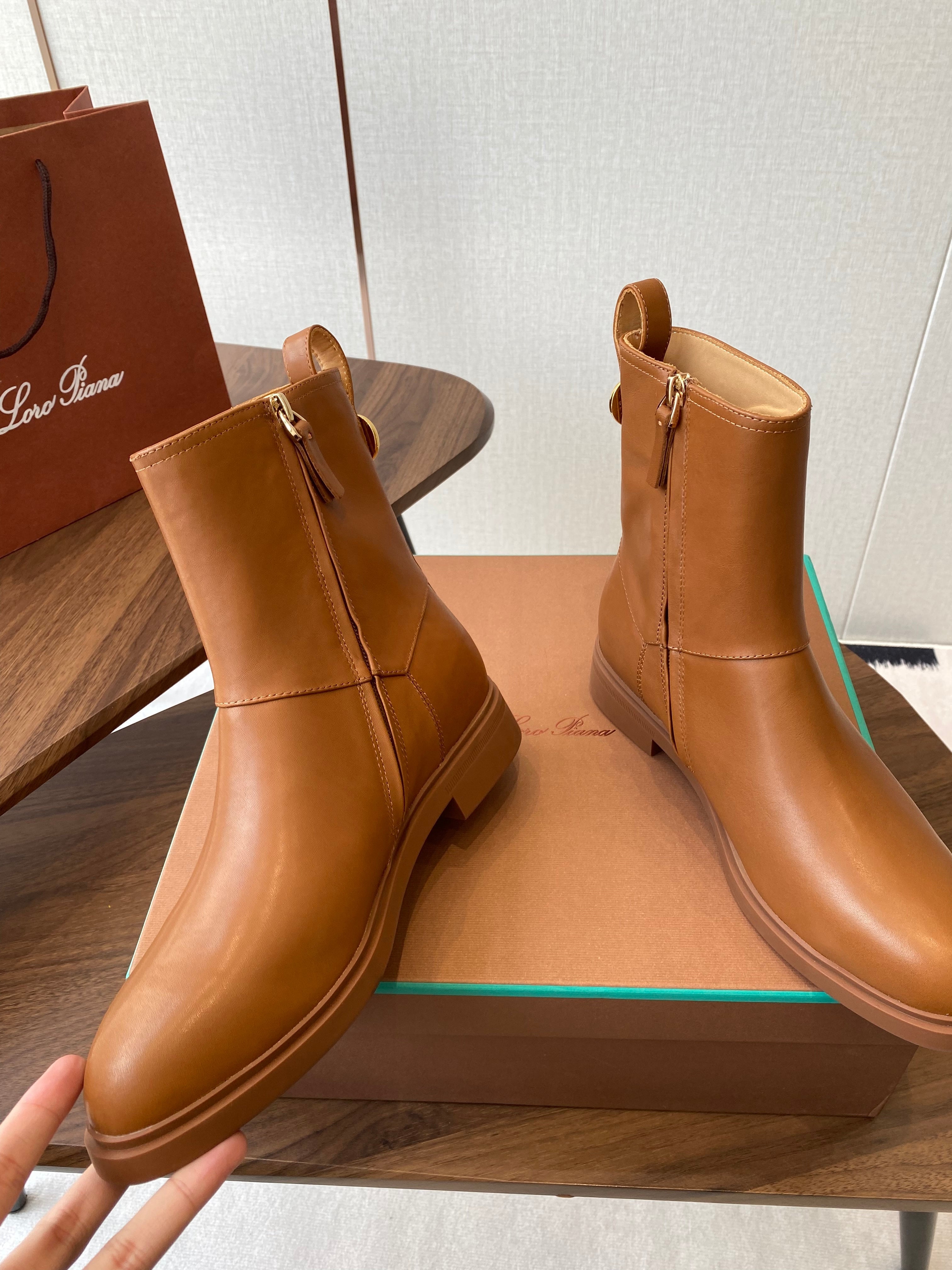 LP latest short boots  brown calfskin 388108