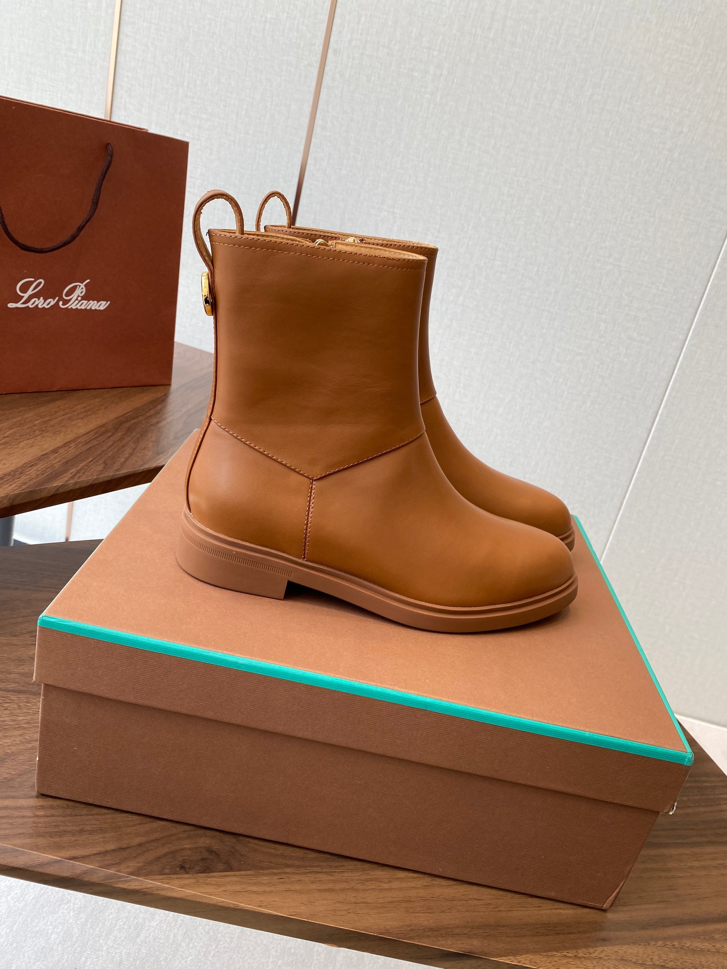 LP latest short boots  brown calfskin 388108