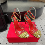 CL 25 Elsa Schiapar Slingback Gold PVC Cowhide 321606