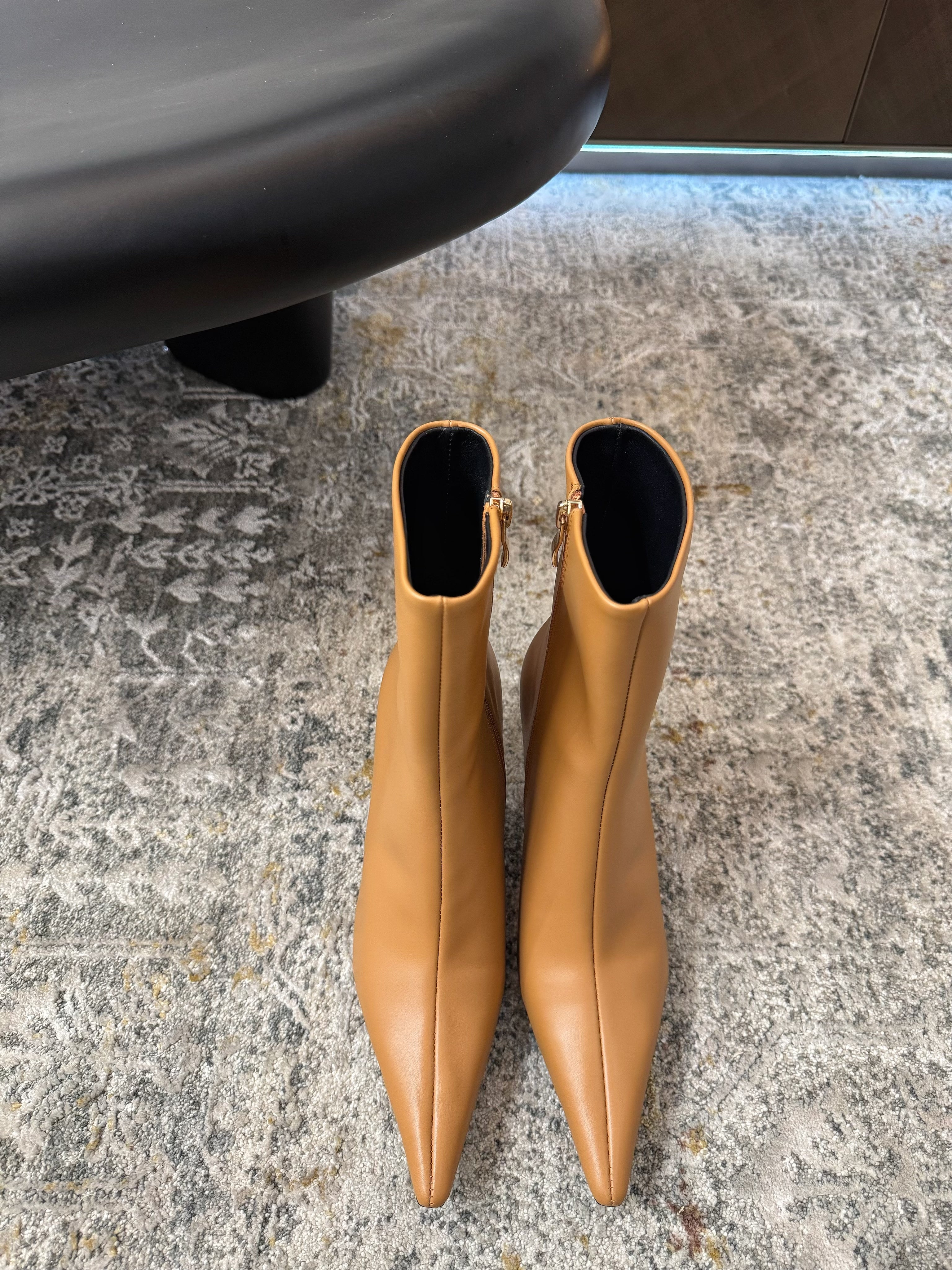 YSL 2025 Short Boot Tan Cowhide 571305