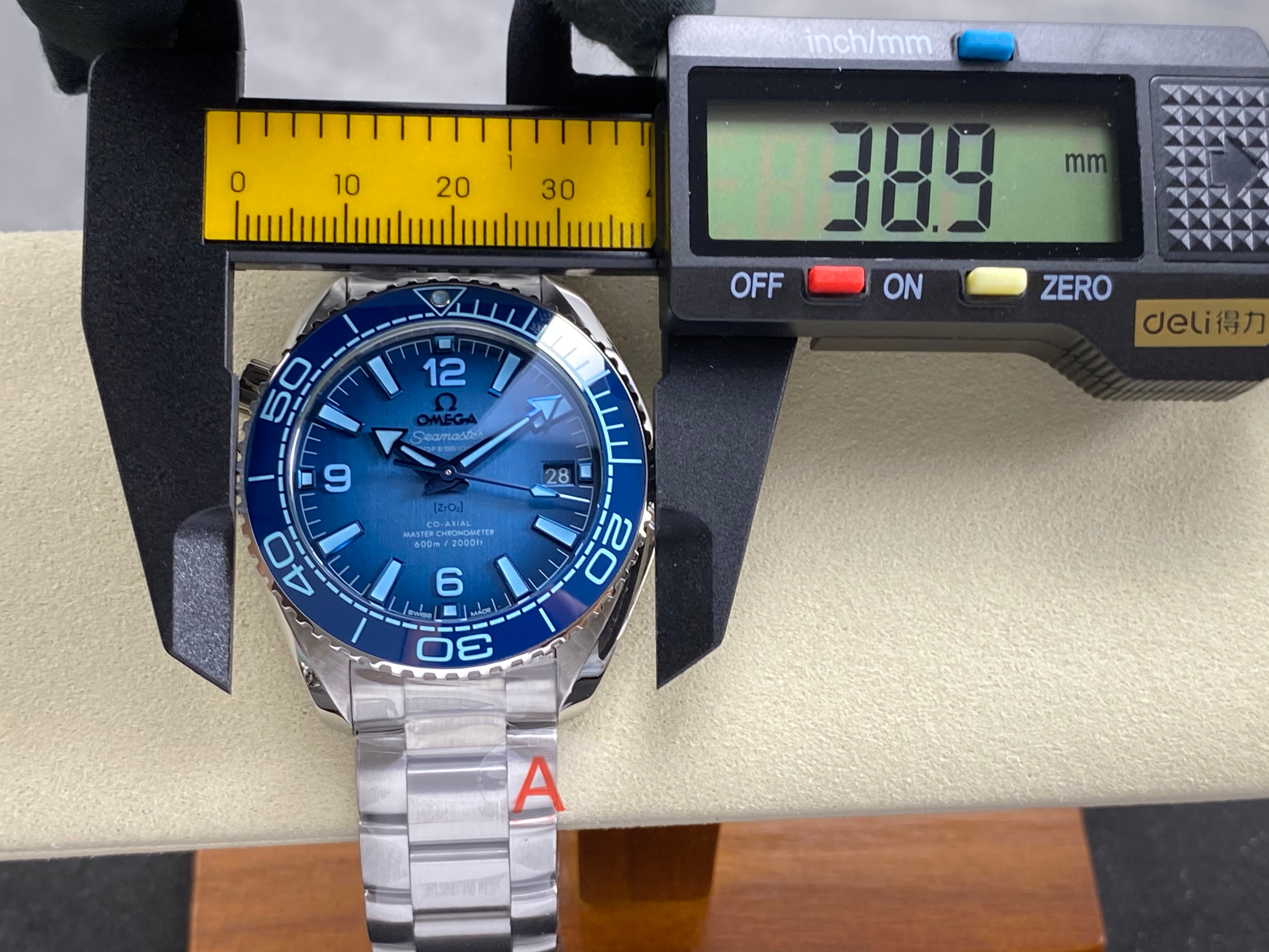 Omega Seamaster Planet Ocean 39.5mm Steel Case Blue Dial
