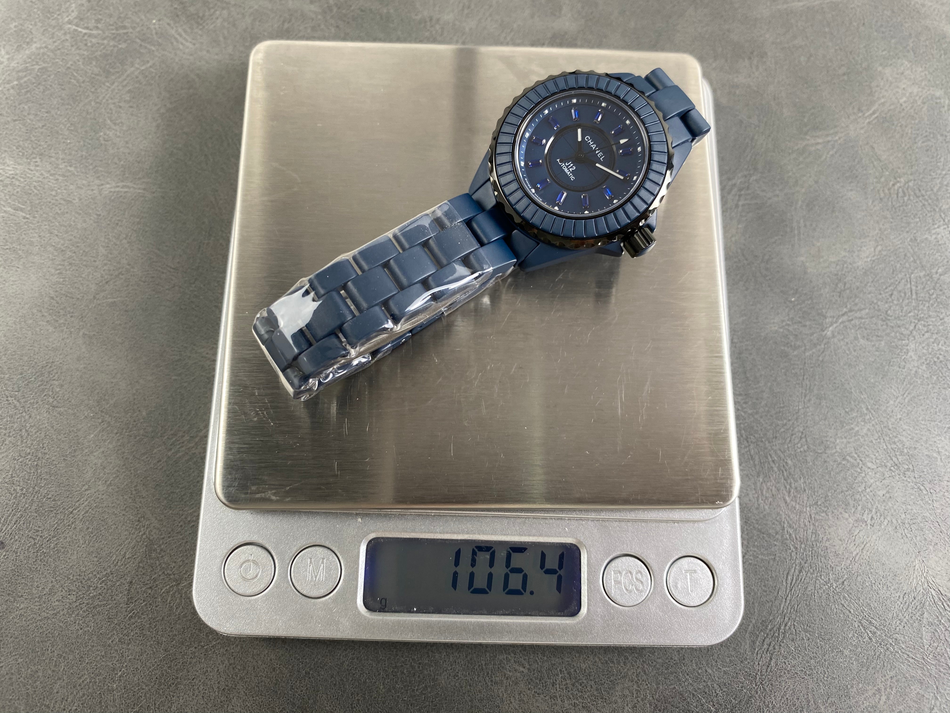 Chanel Bleu 33mm Navy Blue Dial Diamond Ceramic