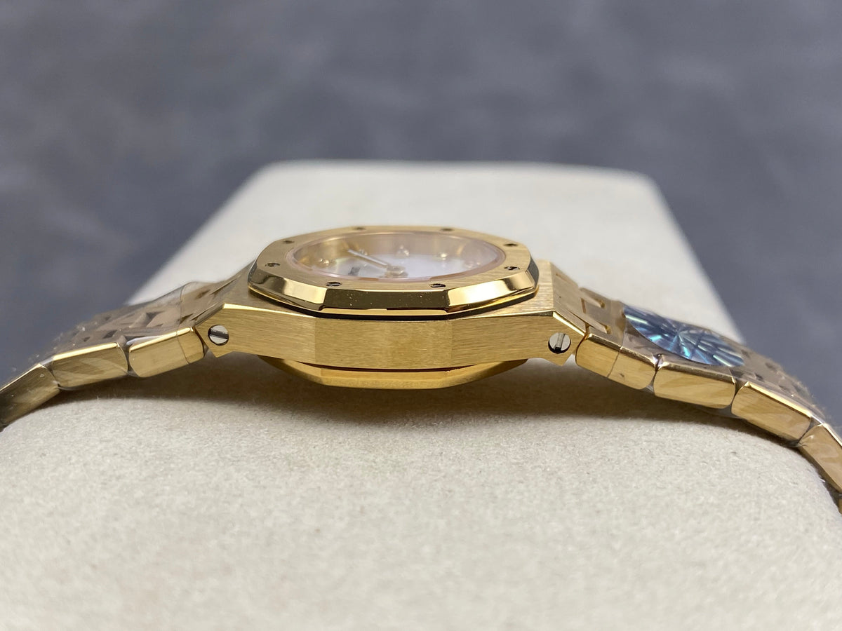 Audemars Piguet Royal Oak Lady 23mm Gold Case Mop Dial
