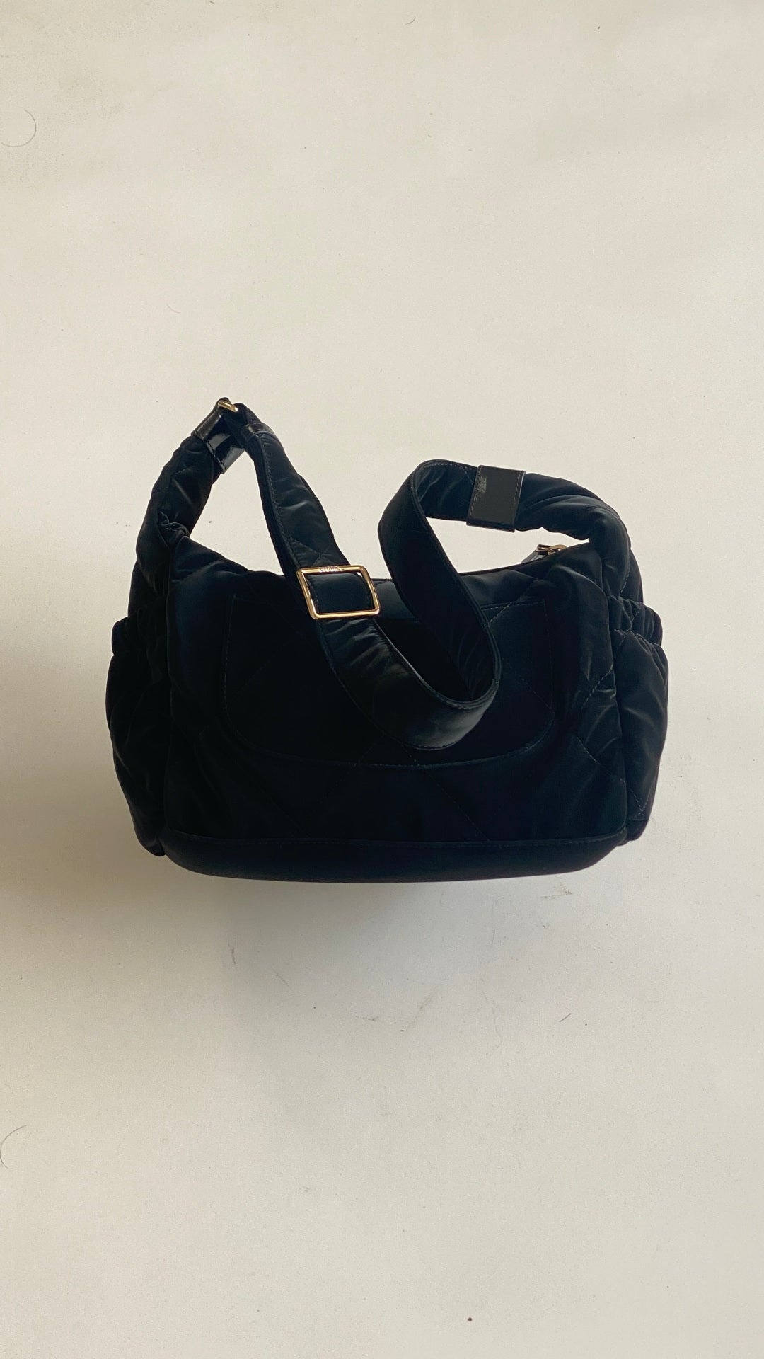 Chanel 25 Bowling Bag 32cm Black Velvet