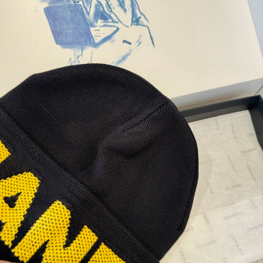 Chanel Wool Beanie With Logo 435289
