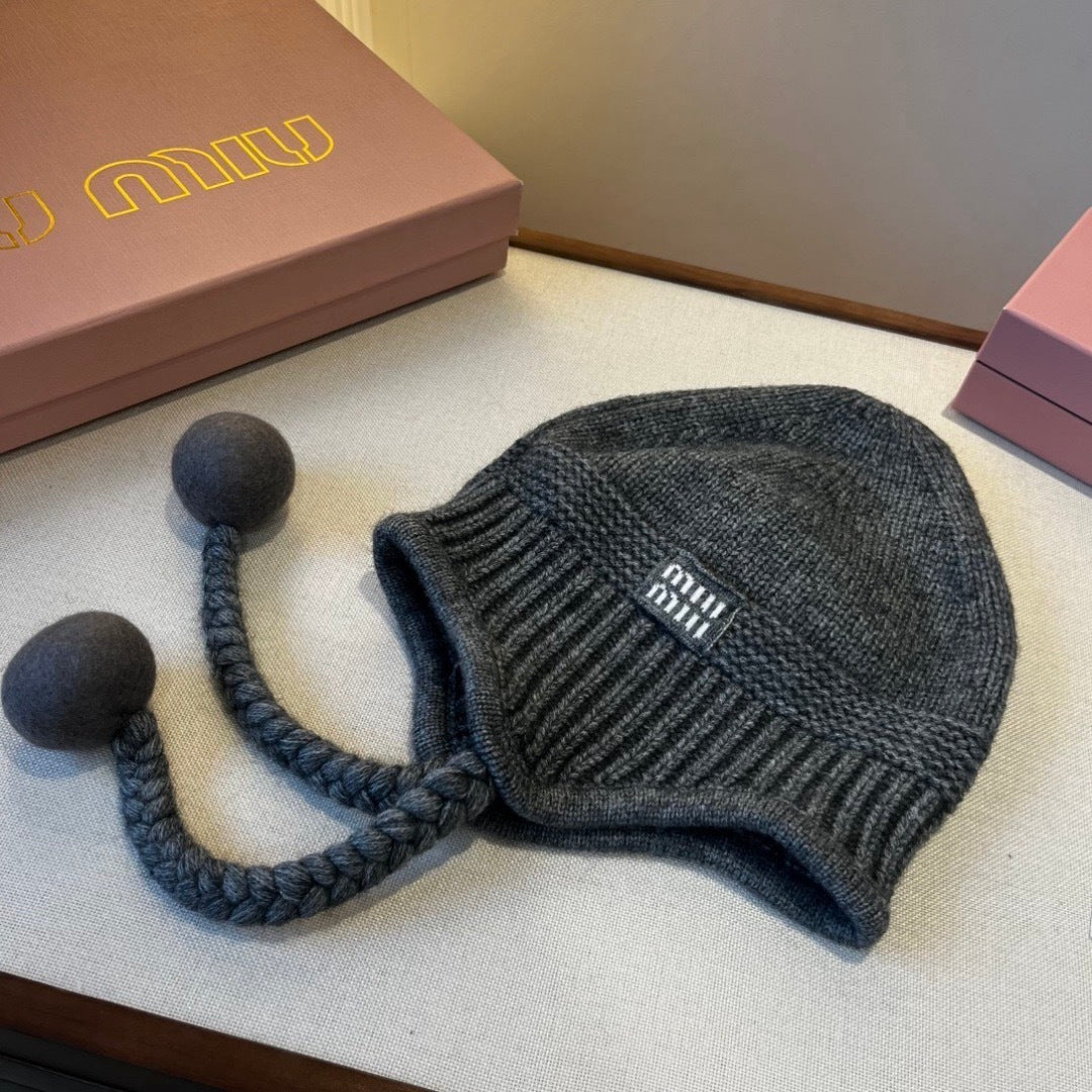Miumiu Earflap Cap 437125