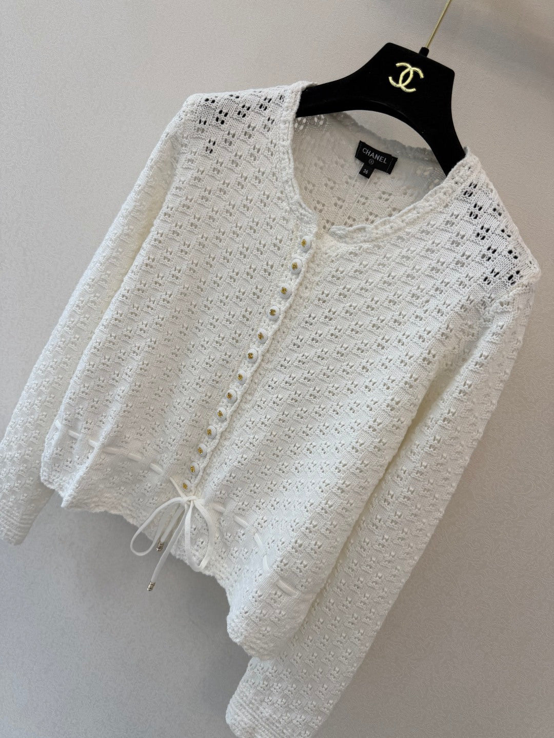 Chanel 2026 Crochet Knit Cardigan Wool 423074