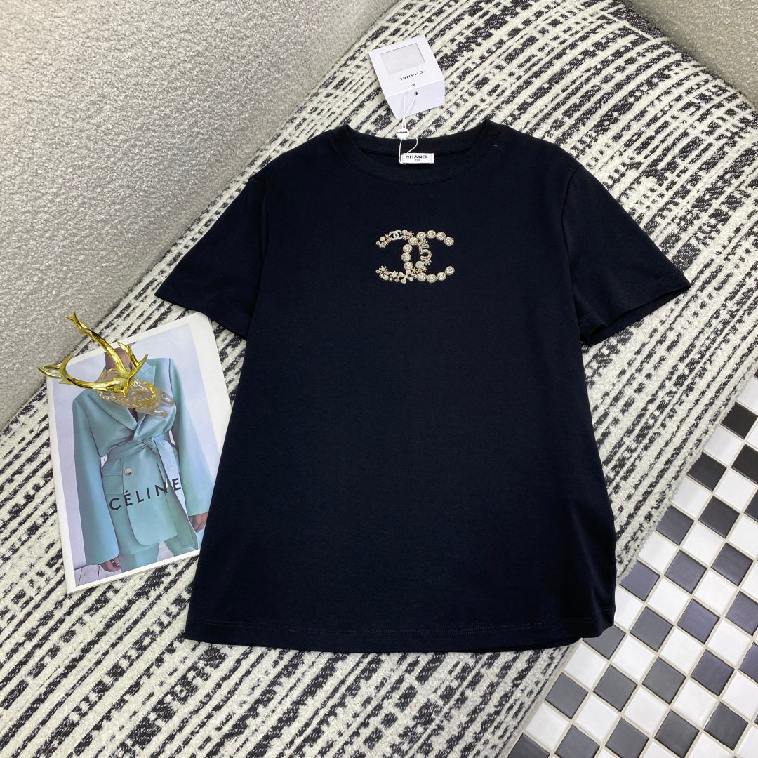 CC Round neck T- shirt mercerized cotton fabric