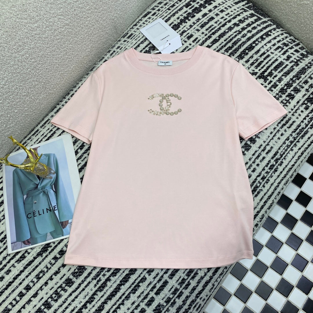CC Round neck T- shirt mercerized cotton fabric
